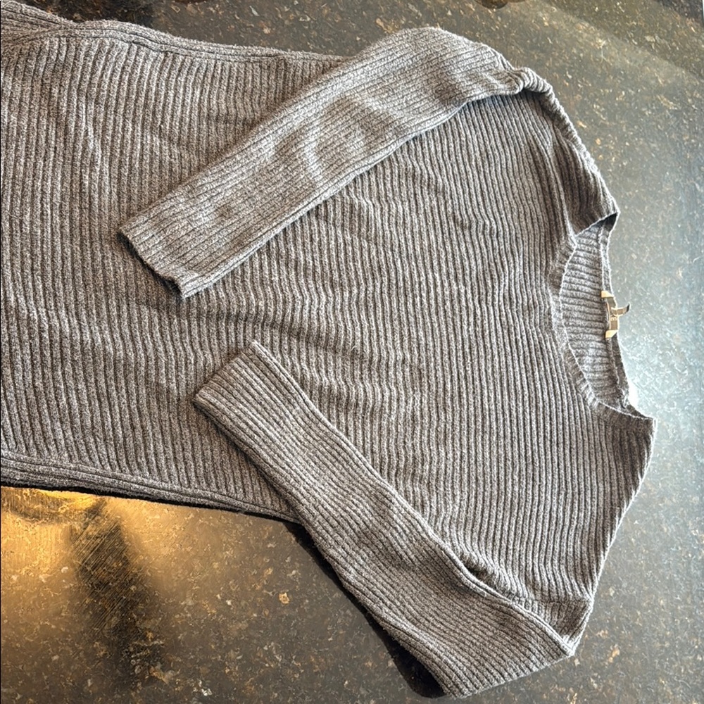 BKE Charcoal Knit Sweater